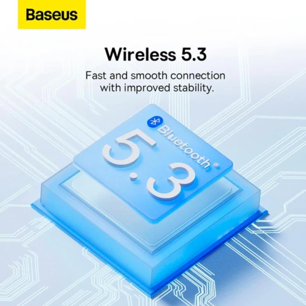Бездротові навушники TWS Baseus Bowie EZ10, закриті, вакуумні, Bluetooth 5.3, 25 (5+20) годин автон. роботи, 40/300 мАг, 2 мікрофони, сенсорн. <tc>керув-ня</tc>, Type C, швидка зарядка