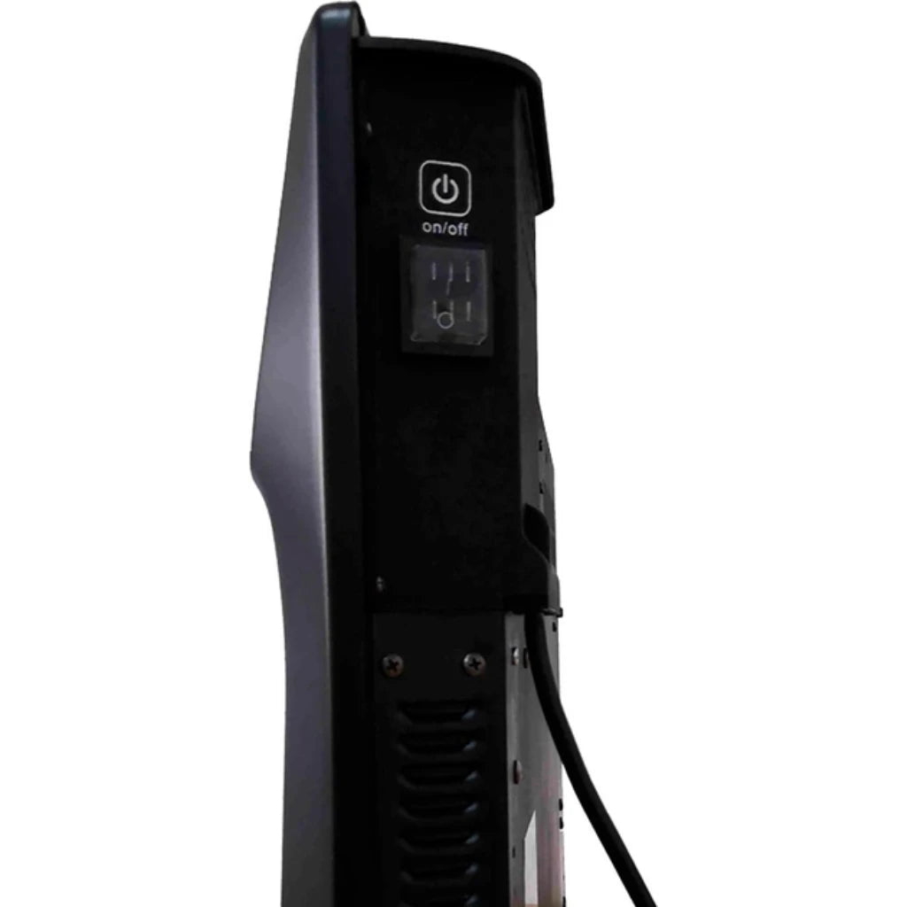 Конвектор электрический Cooper&Hunter серии Domestic Black Electronic CH-1000/2000 ED напольный/настенный, до 15/25 кв. м, 1000/2000 Вт, оребренный нагревательный элемент, электрон. упр-е,  термостат, LED дисплей.
