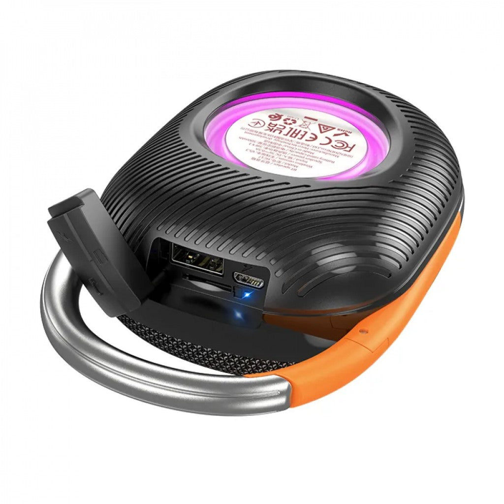 Акустическая система портативная Hoco HC17 серии Easy Joy Sports, однополосная, 5 Вт, Bluetooth 5.3, 500 мАч, 2 часа автономн; работы, 120 Гц - 20 кГ, MP3 плеер, FM радио