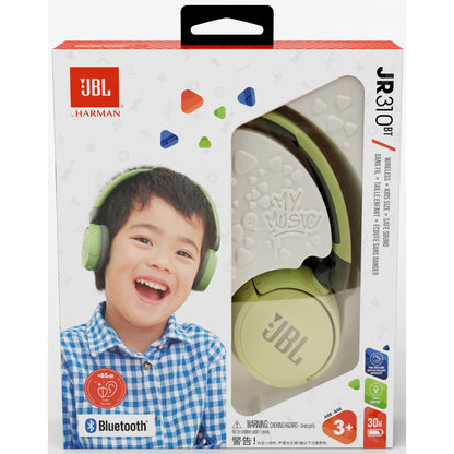 Бездротові навушники накладні для дітей JBL JR310BT, закриті, 30 годин <tc>автономн. роботи</tc>, 410 мАг, мікрофон, Bluetooth 5,0, Type C, що складаються