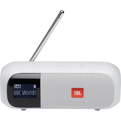 Акустическая система портативная JBL серии Tuner 2 FM, однополосная, 5 Вт, 80 Гц-20 кГц, 1815 мАч, 12 часов автономн. работы, Bluetooth 4.2, FM тюнер, IPX7, USB Type C