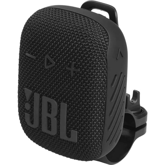 Акустическая система портативная JBL серии Wind 3S, однополосная, 5 Вт, FM радио, MP3 проигрыватель, 110 Гц-20 кГц, 1050 мАч, 5 часов автономн. работы, Bluetooth 5.0, IP67, крепление для вело/мото - Черный в articool.com.ua