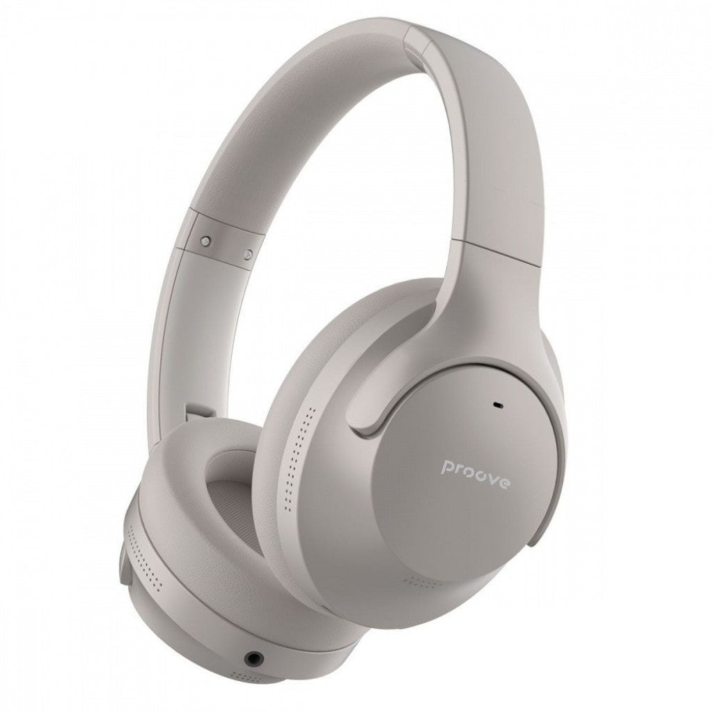 Навушники бездротові накладні Proove Silence, закриті, з активним <tc>шумозаглушення</tc>м, Bluetooth 5.3, вбудовані. мікрофон, 300 мАг, 25 год. (5+20) <tc>автономн. роботи</tc>, AUX, Type-C
