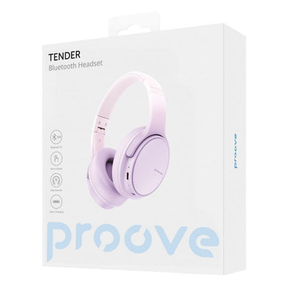 Бездротові навушники накладні Proove Tender, закриті, складаються, вбудовані. мікрофон, механ. <tc>керув-ня</tc>, Bluetooth 5.0, 300 мАг, 18 год. <tc>автономн. роботи</tc>, Type-C