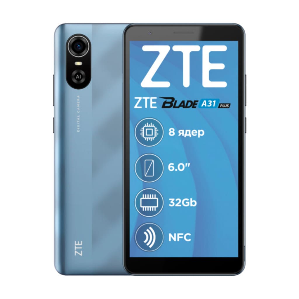 Смартфон ZTE Blade A31 Plus 1/32 Гб, 4G, Android 11, IPS 6