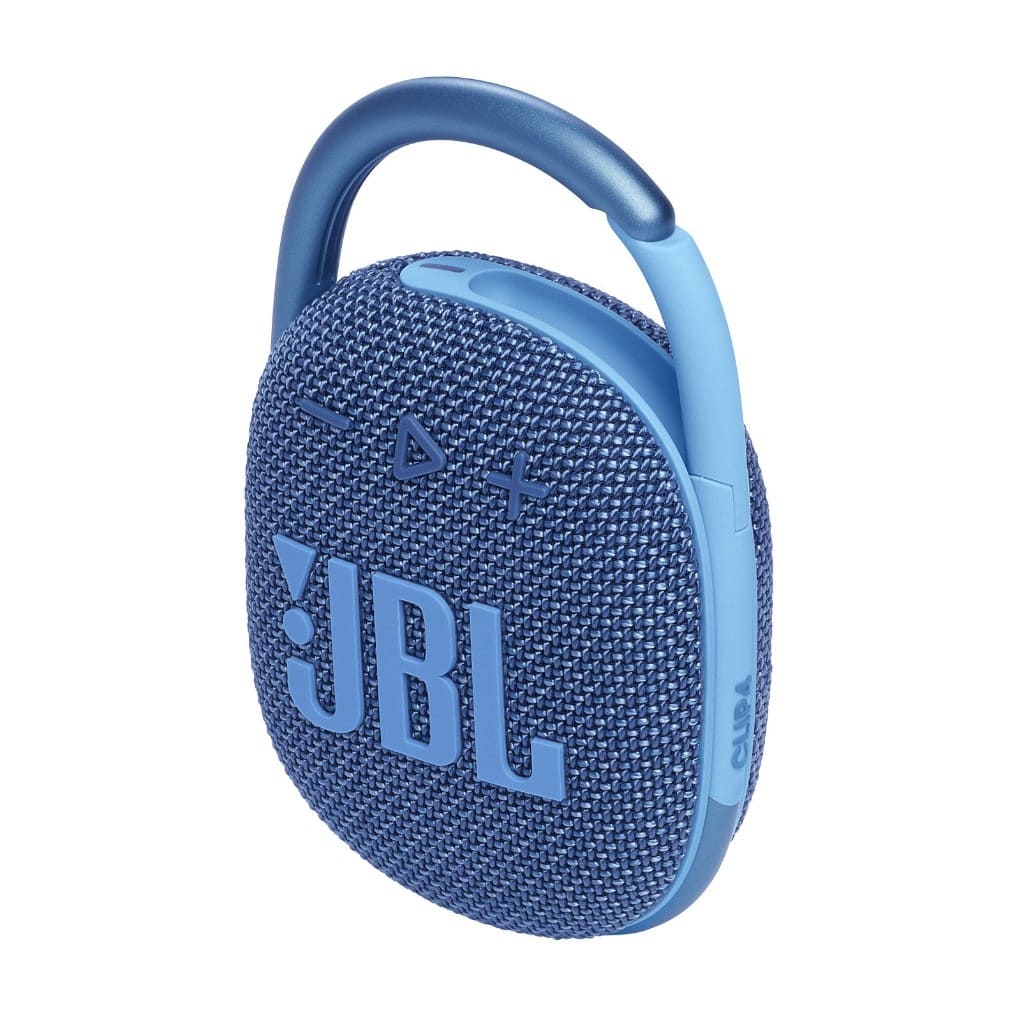 Акустическая система портативная JBL серии Clip 4 Eco, 5 Вт, 500 мАч, 10 часов автономн. работы, 100 Гц – 20 кГц, Bluetooth 5.1, Type-C, механич. упр-е, с влагозащитой, IP67 - Синий в articool.com.ua