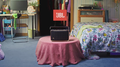 Акустическая система портативная JBL серии Authentics 300, двухполосная, ретро-стиль, механ/Wi-Fi/голосовое упр-е, Bluetooth: 5.3, 100 Вт, 4800 мАч, USB-Type C, 45 Гц – 20 кГц (-6 дБ)