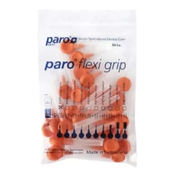 Ершики Paro Flexi Grip для межзубной чистки конические с защитным колпачком в магазине articool.com.ua.