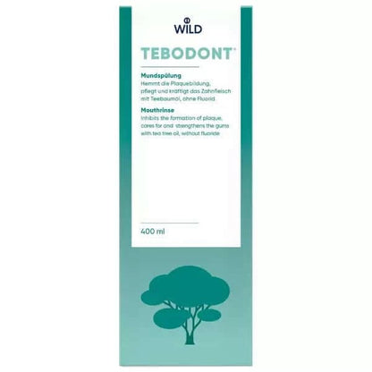 Ополаскиватель для полости рта Dr.Wild Tebodont с маслом чайного дерева (Melaleuca Alternifolia) без фторида, 400 мл в магазине articool.com.ua.