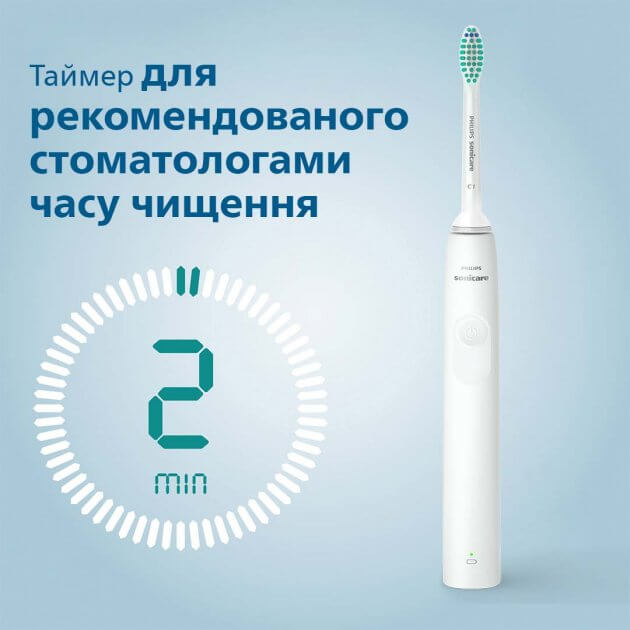 Зубная щетка Philips Sonicare 2100 Series HX3651/12, HX3651/13 звуковая, один режим чистки в магазине articool.com.ua.