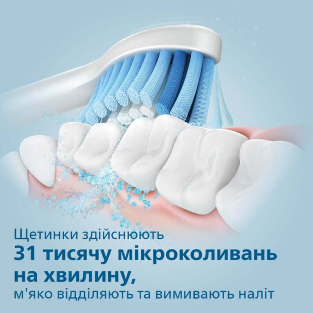Зубная щетка Philips Sonicare 3100 HX3675/13, HX3675/15 series звуковая, один режим чистки, набор из двух ручек в магазине articool.com.ua.