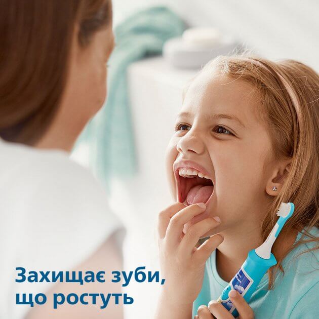 Зубная щетка Philips Sonicare For Kids HX6352/42, HX6322/04 детская, звуковая, два режима чистки в магазине articool.com.ua.