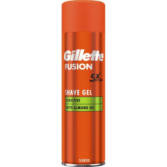 Гель для бритья Gillette Fusion Для чувствительной кожи 200 мл (7702018617098), очищает, защищает, увлажняет, успокаивает, освежает в магазине articool.com.ua.