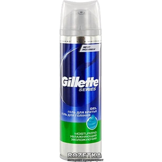 Гель для бритья Gillette Series Moisturizing Увлажняющий 200 мл (3014260220051), смягчает, успокаивает, защищает в магазине articool.com.ua.
