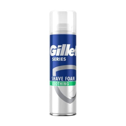 Пена для бритья для мужчин Gillette Series Sensitive Skin для чувствительной кожи, 250 мл (7702018459803) охлаждающая с эфкалиптом в магазине articool.com.ua.