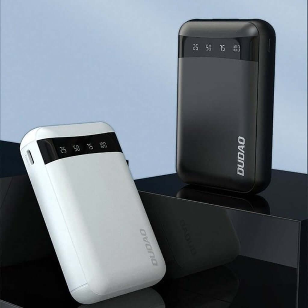 Портативная батарея Dudao 10000 mAh, 2xUSB A, LED цифровой, кабель micro-USB в магазине articool.com.ua.