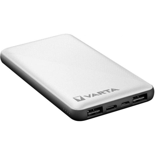 Портативная батарея Varta Energy 10000 mAh White, 2xUSB А + 1xUSB С, быстрая зарядка, индикатор уровня заряда, кабель Micro-USB в магазине articool.com.ua.
