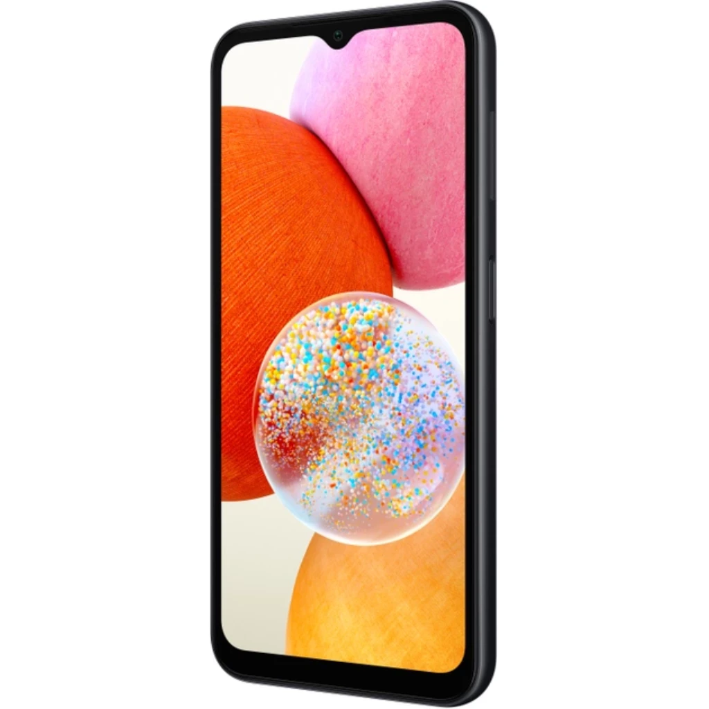 Смартфон Samsung Galaxy A14 LTE 4/64 (128) Гб, Android 13, FHD+, PLS, 6.6", Gorilla Glass 5, 2 Nano-SIM, 13 Мп фр. кам., 50+8+2 Мп тройн. осн. кам., micro SD, 5000 мАч, Fast charge, NFC в магазине articool.com.ua.