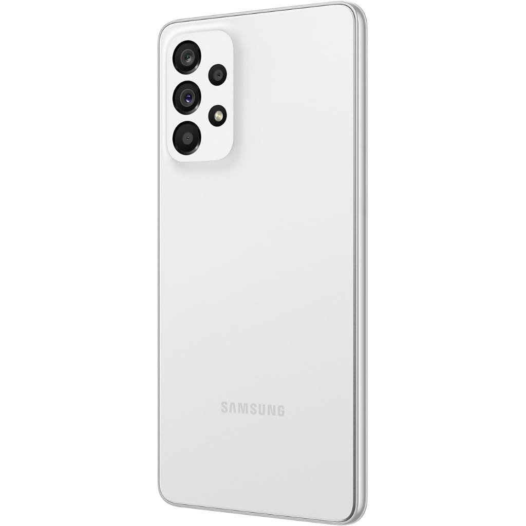 Смартфон Samsung Galaxy A73 5G 6(8)/128(256) Гб, Android 12 FHD+, Super AMOLED, 6.7", Gorilla Glass 5, 2 Nano-SIM, 32 Мп фр. кам., 108+12+5+5 Мп квадро. осн. кам., micro SD, 5000 мАч, Fast charge, NFC в магазине articool.com.ua.