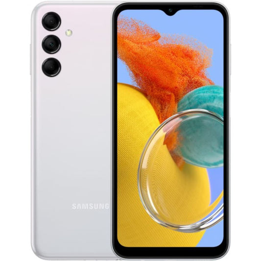 Смартфон Samsung Galaxy M14 5G 4/64 (128) Гб, Android 13,  FHD+, PLS 6.6", 2 Nano-SIM, 13 Мп фр. кам., 50+2+2 Мп тройн. осн. кам., micro SD, 6000 мАч в магазине articool.com.ua.