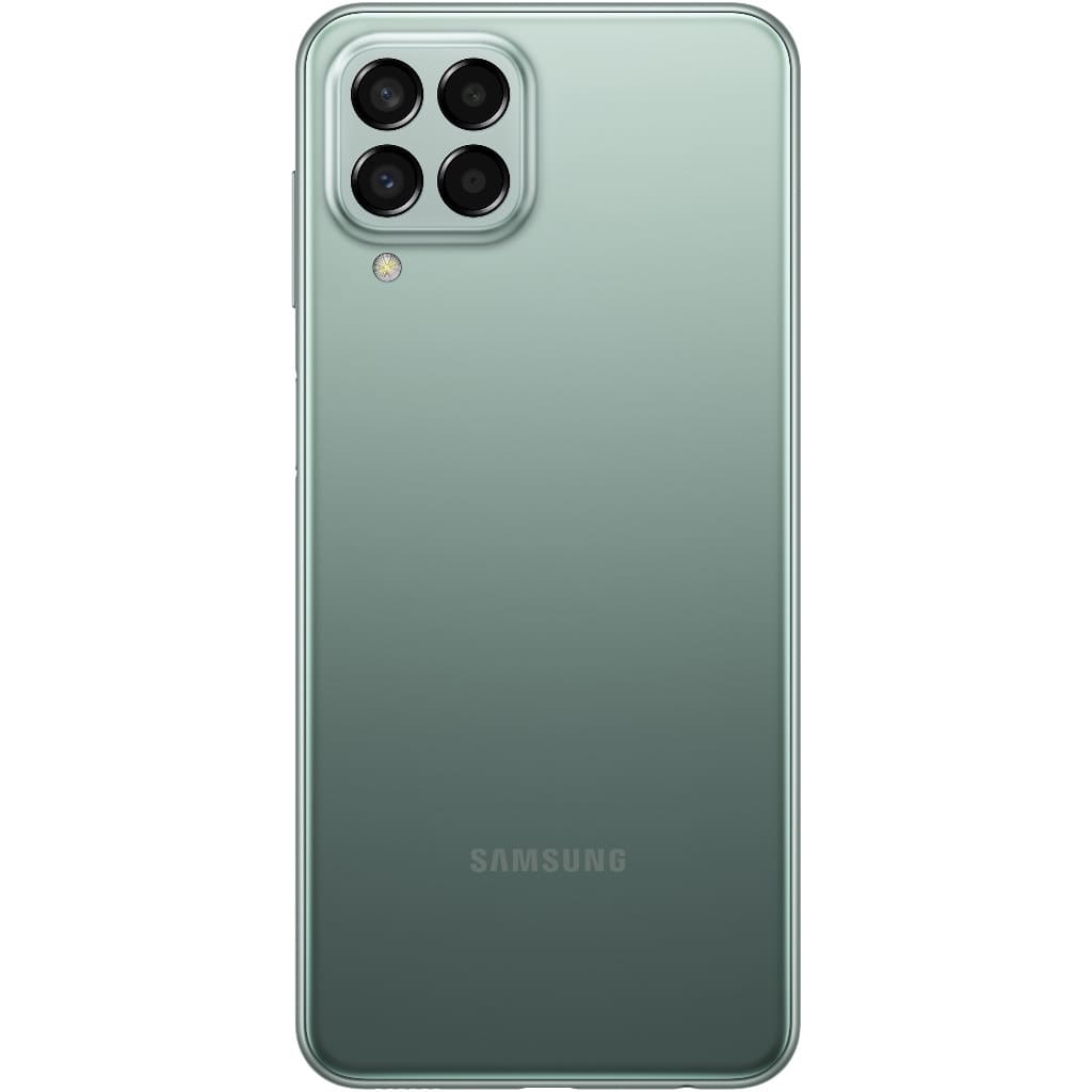 Смартфон Samsung Galaxy M33 5G 6/128 Гб, Android 12 FHD+, TFT 6.6", 2 Nano-SIM, 8 Мп фр. кам., 50+5+2+2 Мп квадро. осн. кам., micro SD, 5000 мАч, Fast charge, NFC в магазине articool.com.ua.
