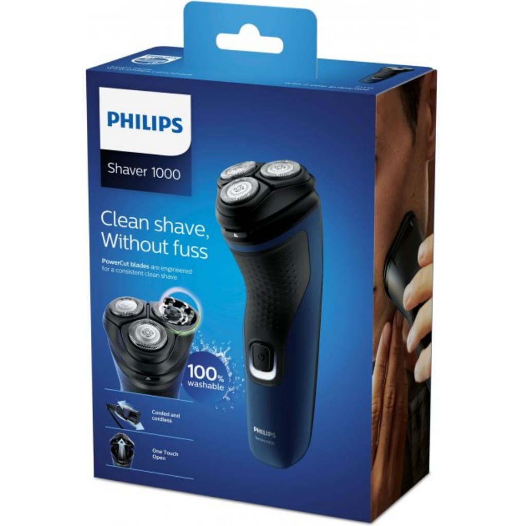 Бритва электрическая Philips серии 1000 S1131/41, сухое бритье, одна бритвенная головка в магазине articool.com.ua.