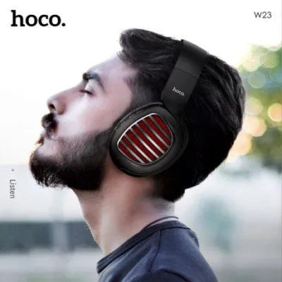 Беспроводные наушники накладные Hoco W23 Brilliant Sound Bluetooth black, складывающиеся, комбинированное подключение, 300 мАч, 8 часов автон. работы, MP3 плеер в магазине articool.com.ua.