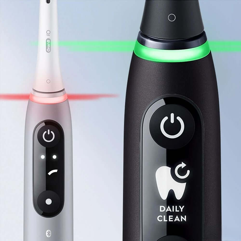 Зубная щетка электрическая Braun Oral-B  iO Series 6 ротационная с пятью режимами чистки и дорожным чехлом и Bluetooth подключением к мобильному приложению и подставкой для хранения насадок в магазине articool.com.ua.