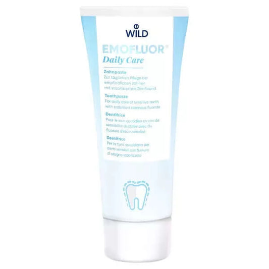 Зубная паста Dr. Wild Emofluor Daily Care со стабилизированным фторидом олова 75 мл для чувствительных зубов в магазине articool.com.ua.