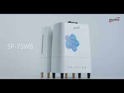 Зволожувач повітря ультразвуковий SP-75W, до 40 кв. м, ароматизація, іонізація, тепла пара