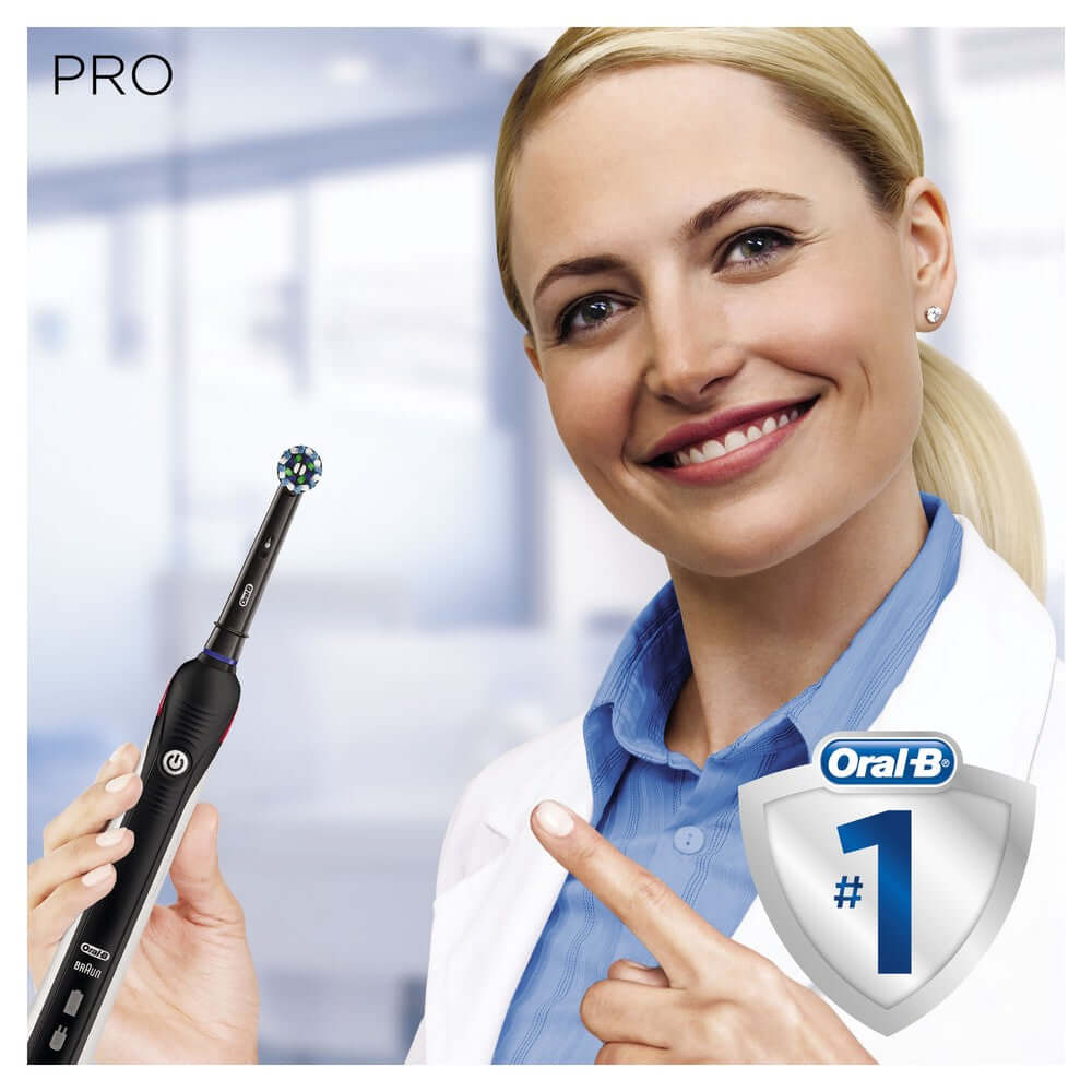 Зубная щетка Braun Oral-B PRO 790 Cross Action ротационная, один режим чистки, набор из двух ручек в магазине articool.com.ua.