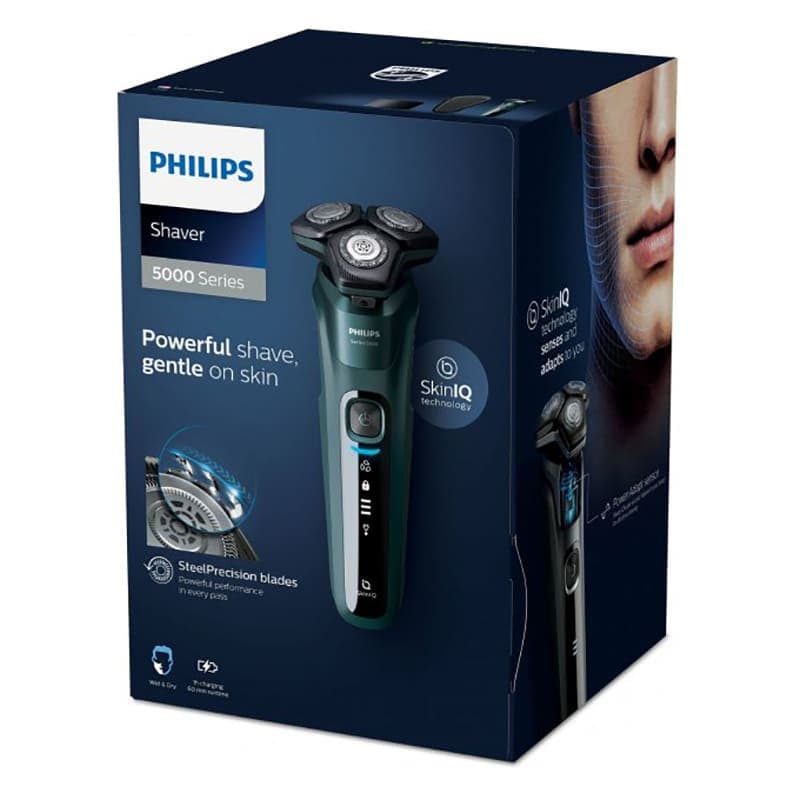 Бритва электрическая Philips серии 5000 S5584/50, сухое/влажное бритье, одна бритвенная головка, триммер откидной, жесткий чехол, станция самоочистки в магазине articool.com.ua.