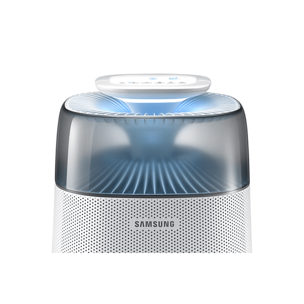 Очиститель воздуха Samsung AX40T3030WM/ER, до 50 кв. м., HEPA фильтрация, предварительный, угольный, фильтры, LED дисплей, белого цвета в магазине articool.com.ua.